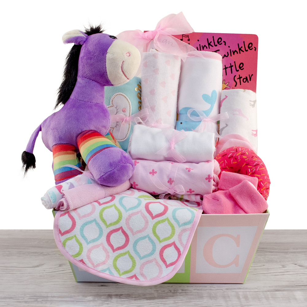 Baby Girl Gift in purple themed Lar
